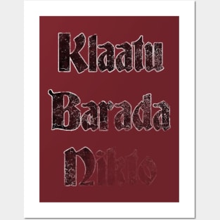 Klaatu Barada Nikto Posters and Art